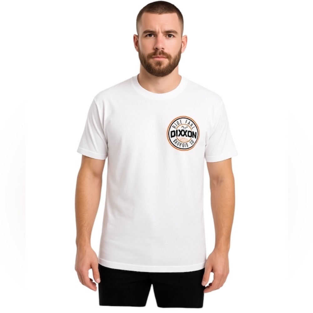 NWOT Dixxon Men's Sturgis Ride Fast White Tee Shirt, Size 3X